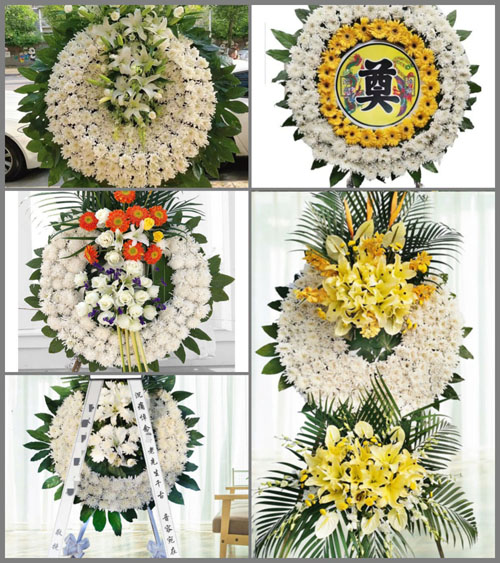 山东济宁曲阜市息陬镇北夏宋村花圈速递